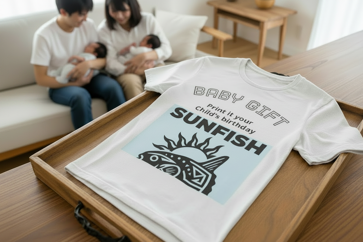 Baby Gift Sunfish T-Shirt One Newborn Family