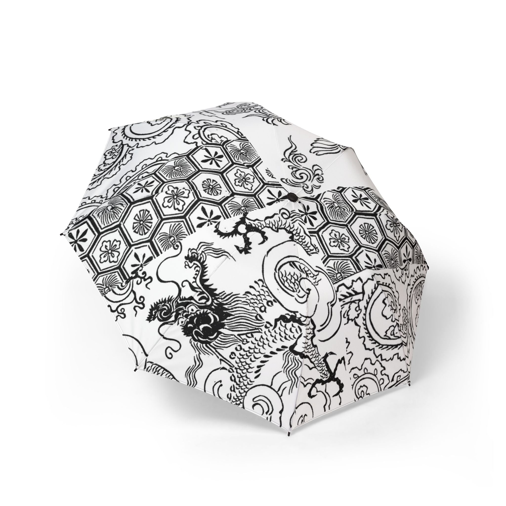 Japanese Folding Umbrella – Dragon & Phoenix Wa Pattern