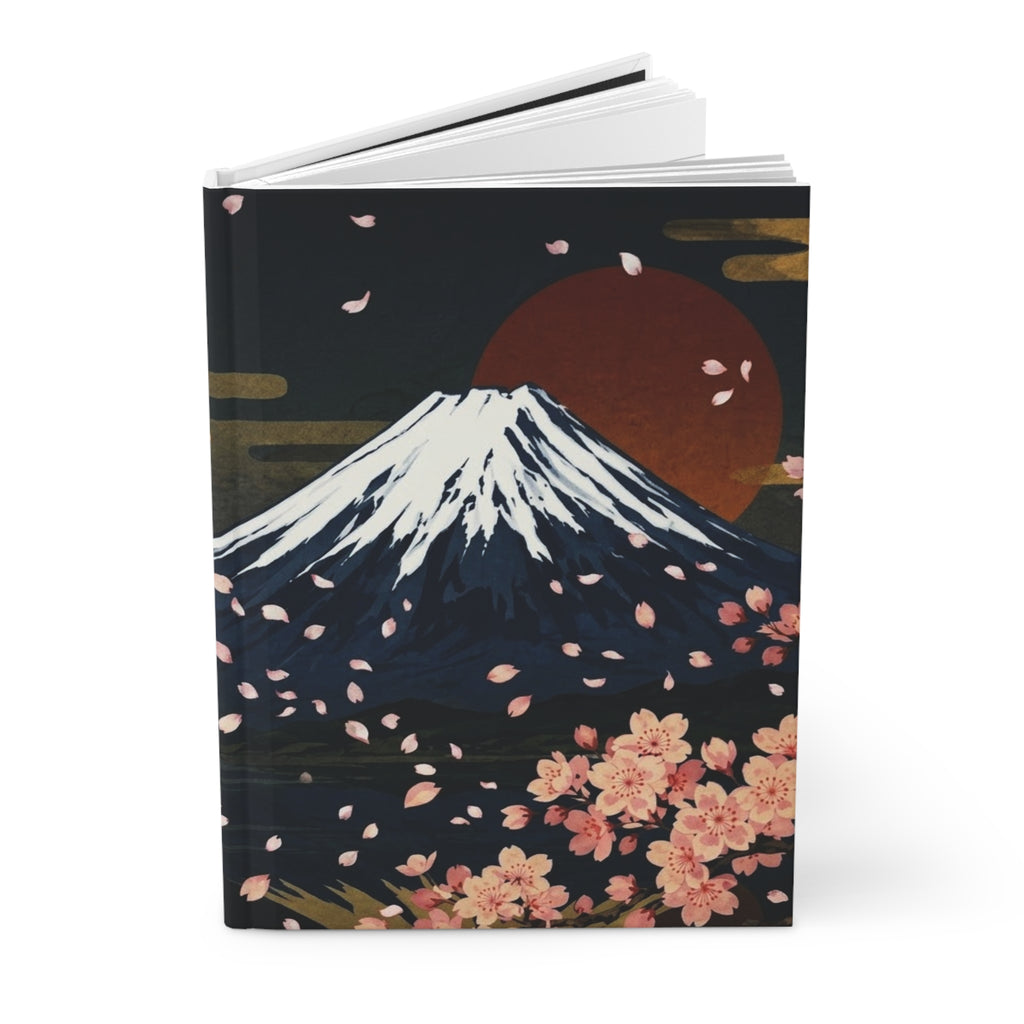 Mount Fuji & Cherry Blossoms “Ichigo Ichie” Japanese Art Notebook