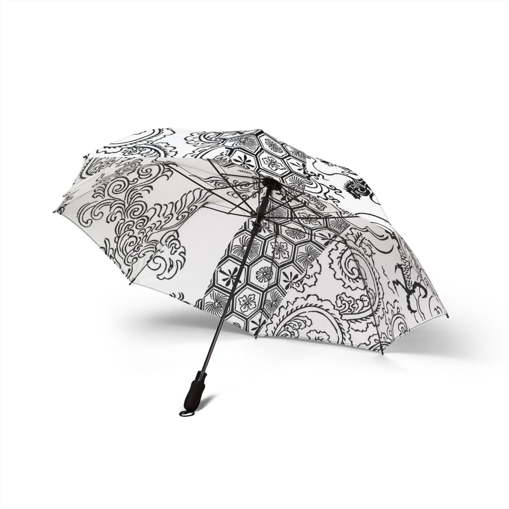 Japanese Folding Umbrella – Dragon & Phoenix Wa Pattern