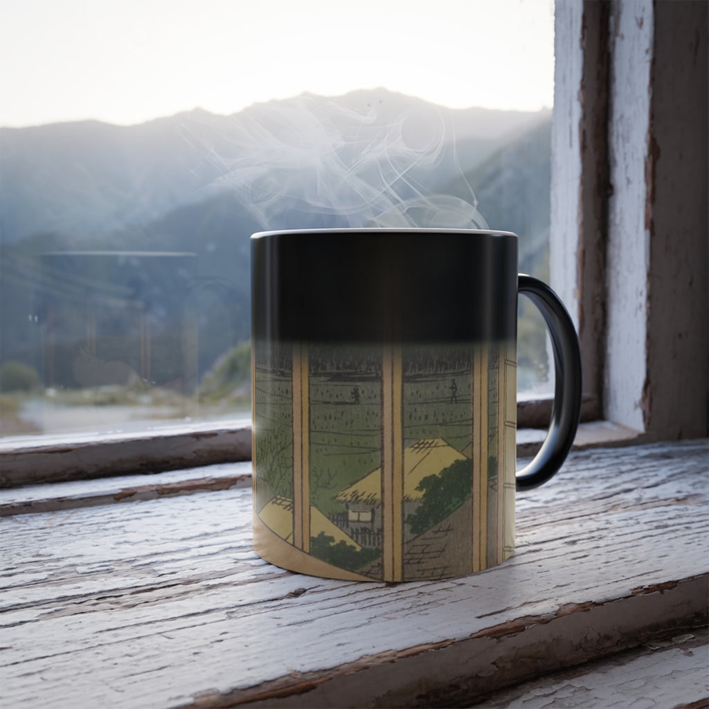 Color-Changing Mug — Cozy Window Cat Scene (11 oz)
