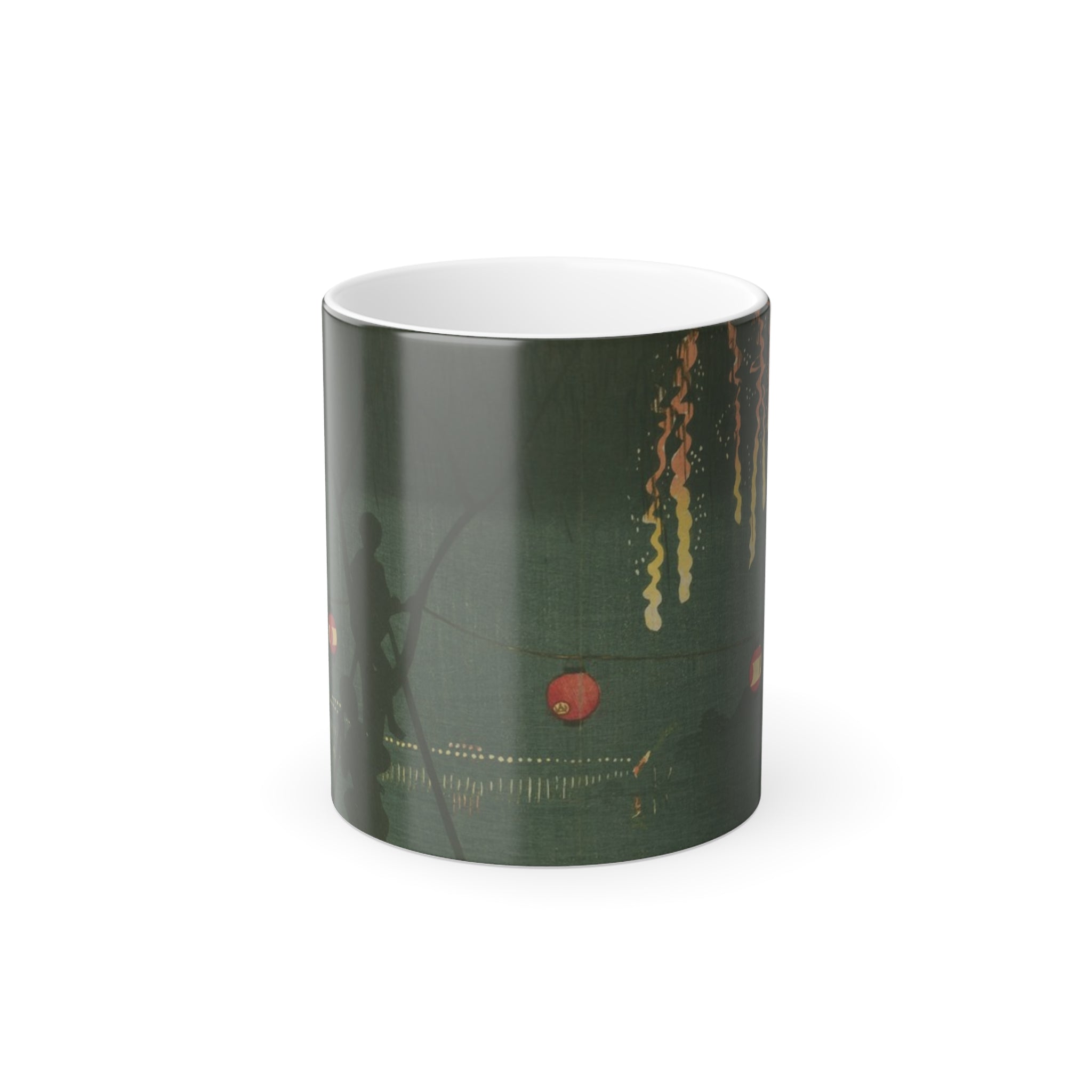 Color Changing Mug —A mug featuring boys watching fireworks from a front-row seatCoffee Cup (11oz)
