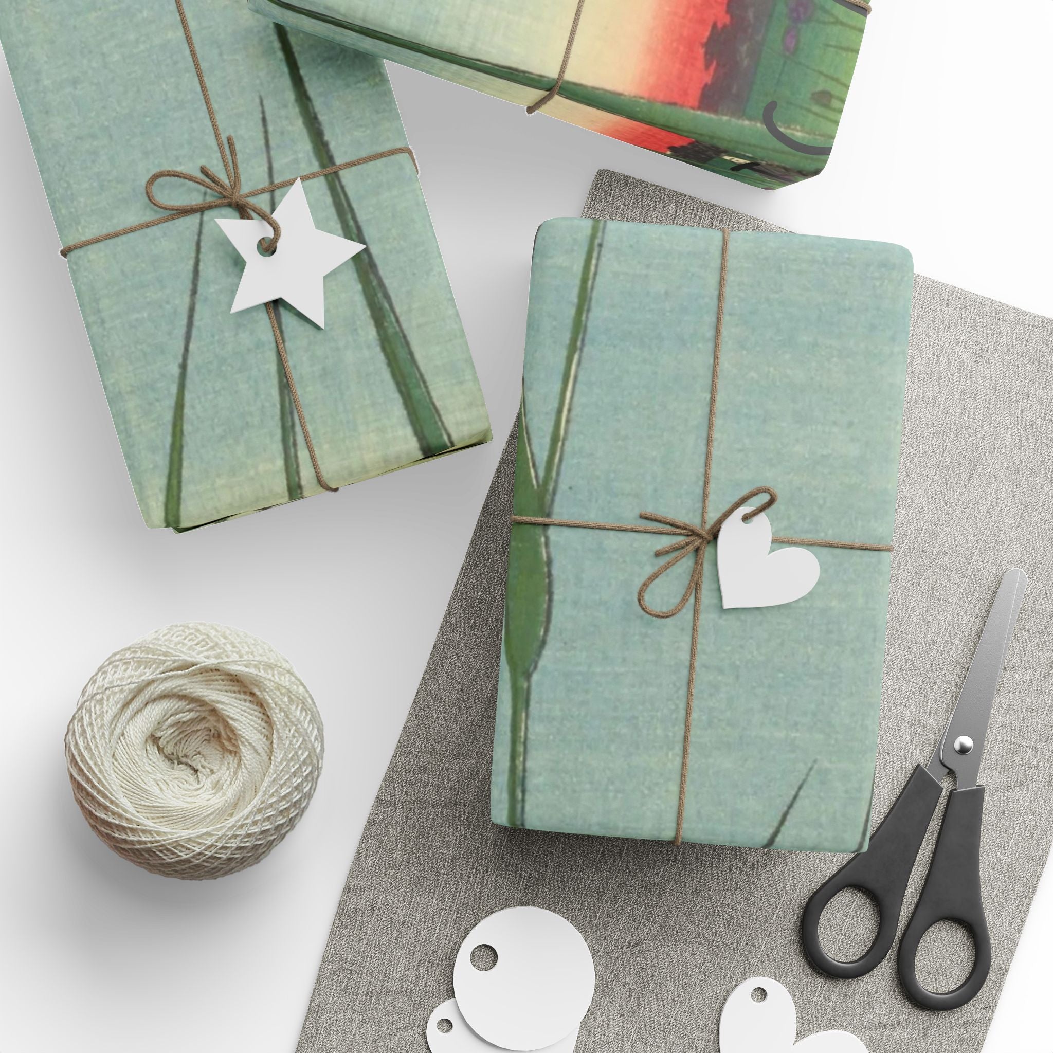Japanese Wrapping Paper Roll – Satsuki Iris Garden Retro Design