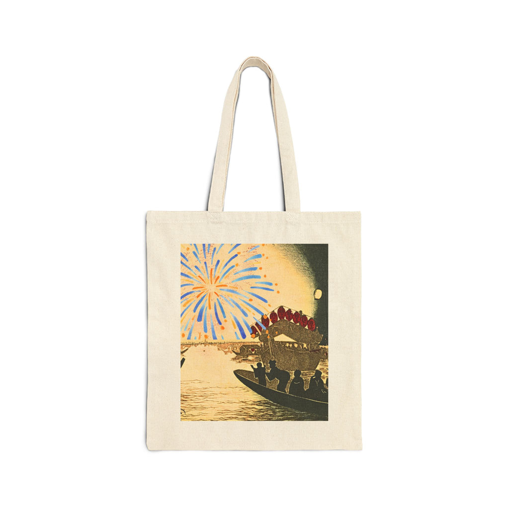 Copy of Cotton Canvas Tote Bag―“Dreamlike Japanese Summer Nights in Traditional Wa Style”
