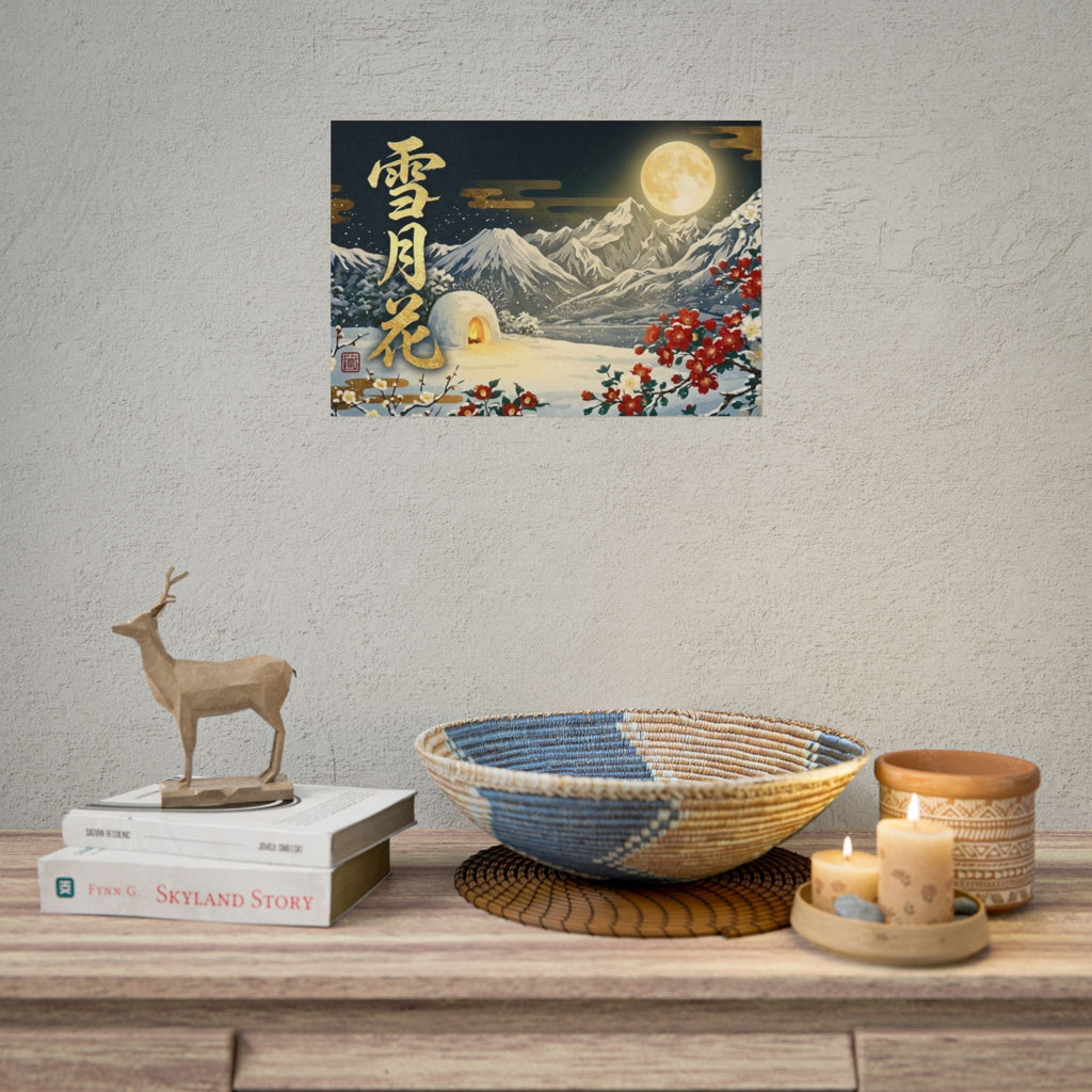 Japanese Winter Night “Setsu-Gekka” Wall Art