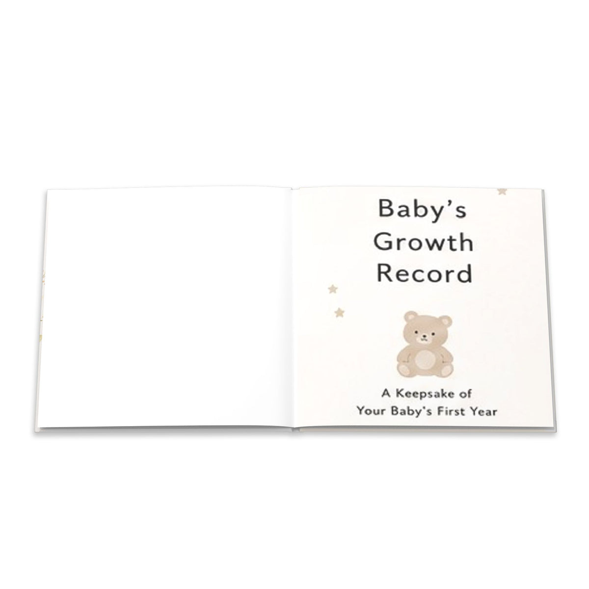 Baby Growth Record – A Baby Memory Book to Capture 1 Year of Growth  Customizable with Hand and Foot Prints & Photos – A Baby Growth Album