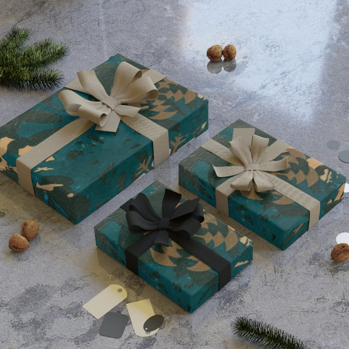 Japanese Snowflake Wrapping Paper – Traditional Washi-Inspired Gift Wrap for Elegant Presents