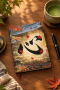 Deep Autumn Japanese Garden – Maple Leaves & Koi Memory Journal