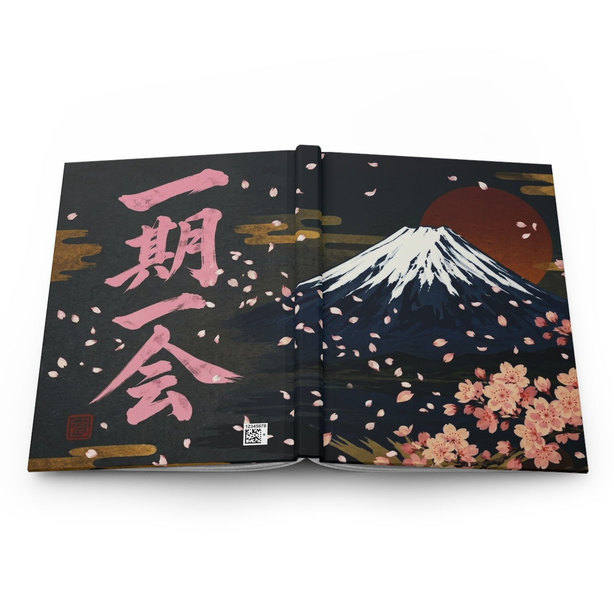 Mount Fuji & Cherry Blossoms “Ichigo Ichie” Japanese Art Notebook