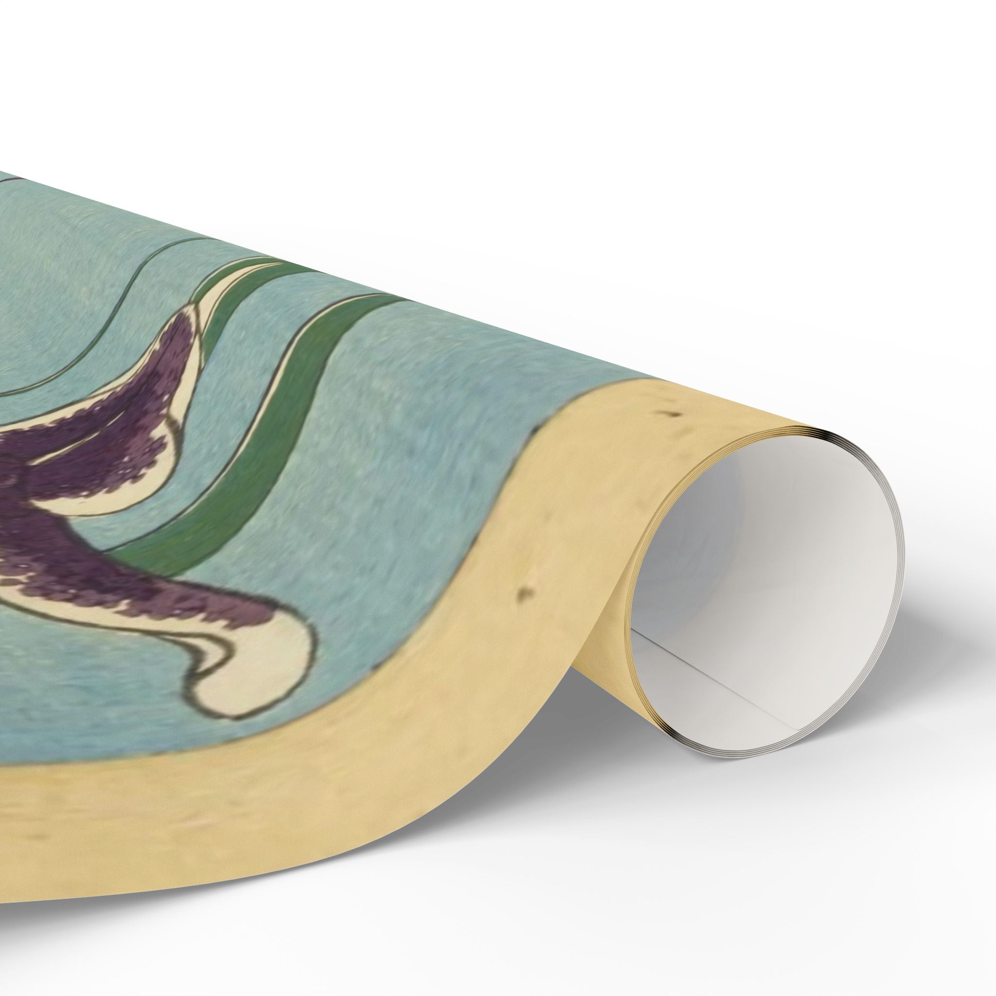 Japanese Wrapping Paper Roll – Satsuki Iris Garden Retro Design