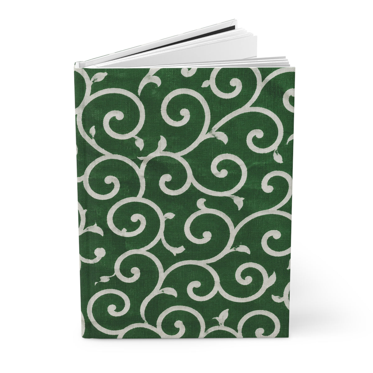 Japanese Karakusa Journal & Memory Book – Traditional Green Design for Writing, Journaling & Travel Photos
