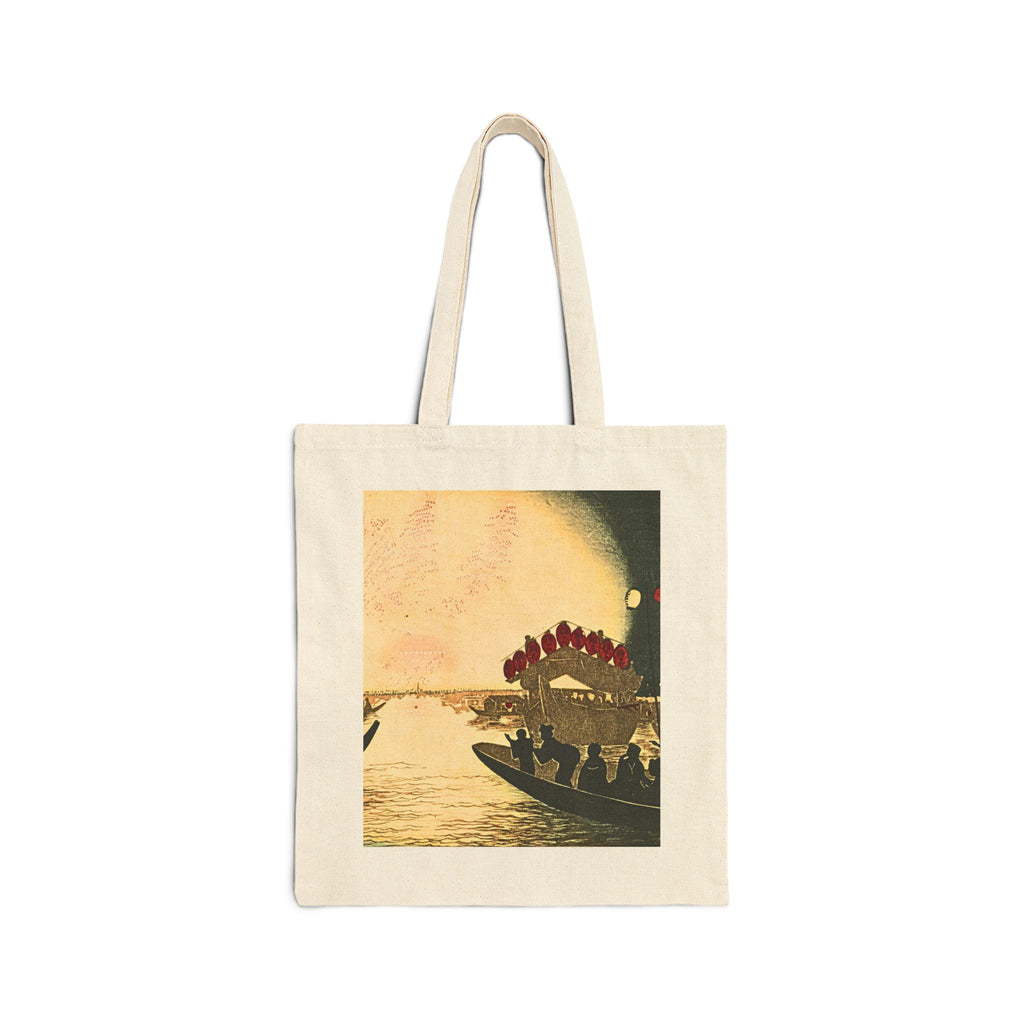 Copy of Cotton Canvas Tote Bag―“Dreamlike Japanese Summer Nights in Traditional Wa Style”