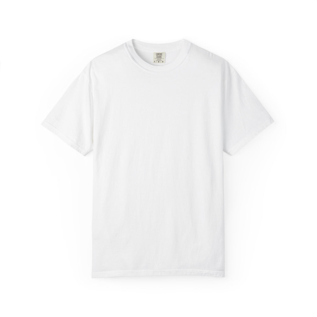 Graphic T-Shirt — Bold Red Kabuki Mask Back Print (JUSTICES)