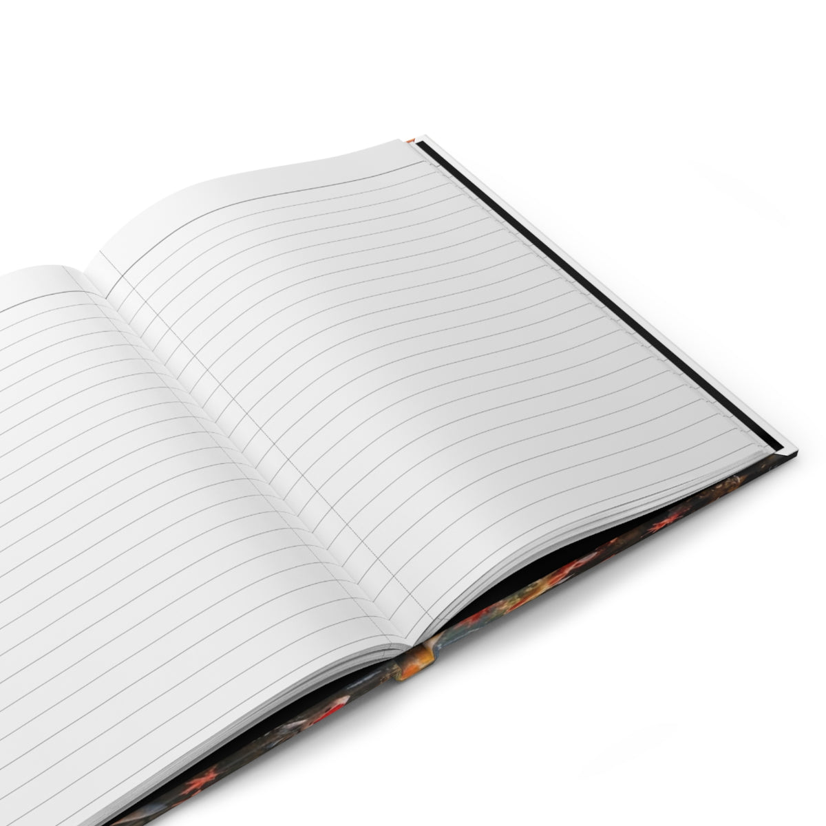 Deep Autumn Japanese Garden – Maple Leaves & Koi Memory Journal