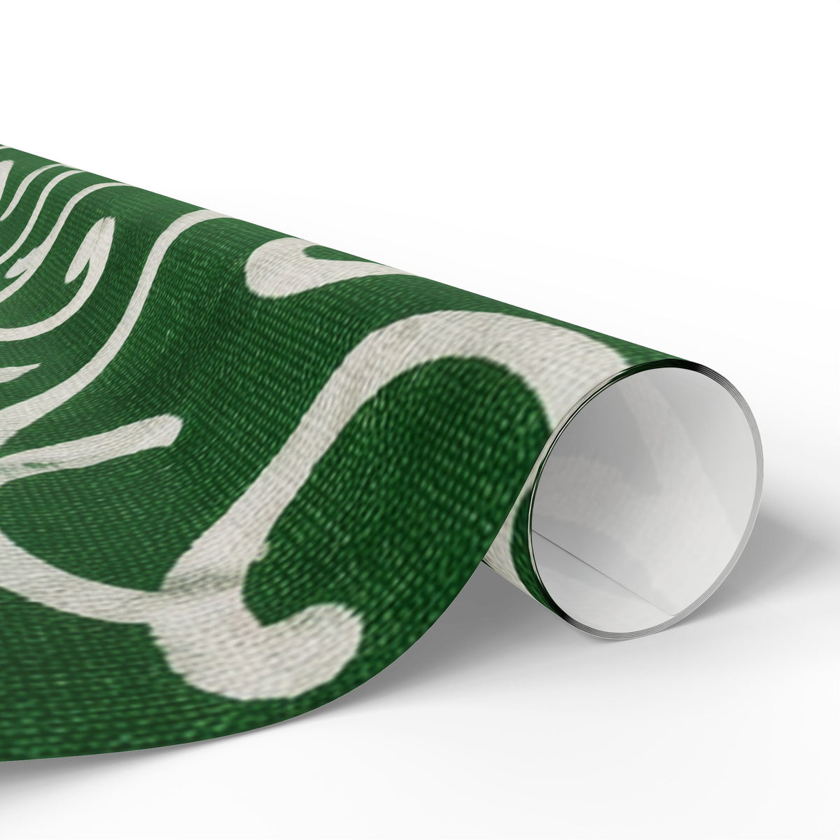 Japanese Karakusa Gift Wrapping Paper – Traditional Green Pattern