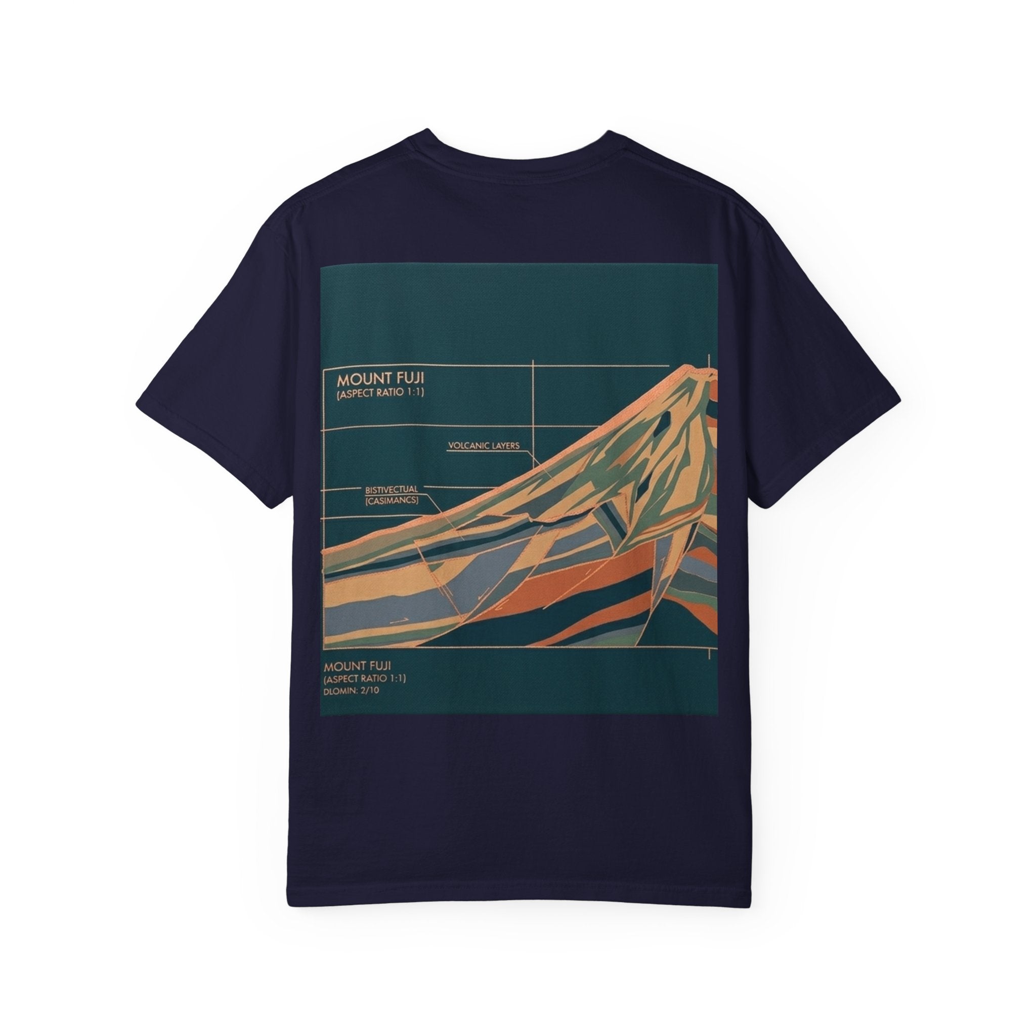 Fuji Calm Design T-Shirt Unisex Garment-Dyed T-shirt