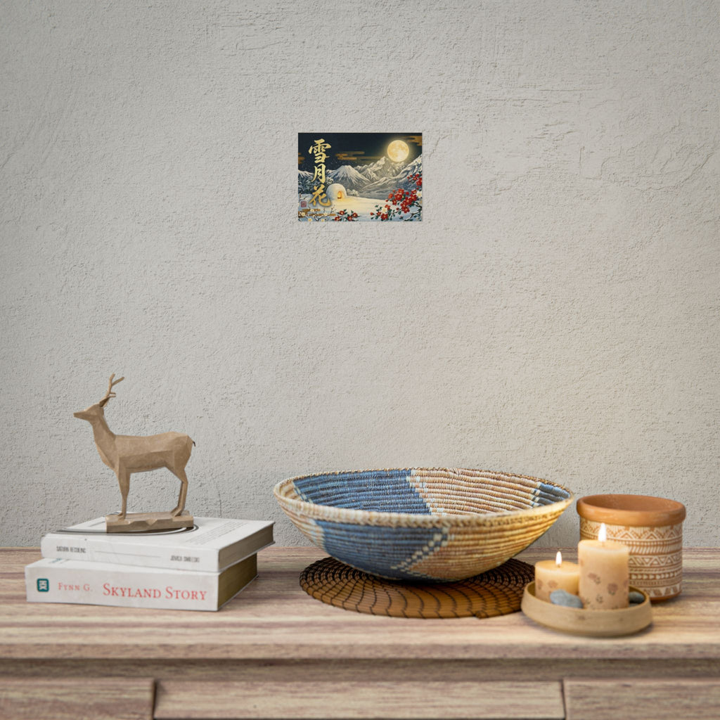 Japanese Winter Night “Setsu-Gekka” Wall Art