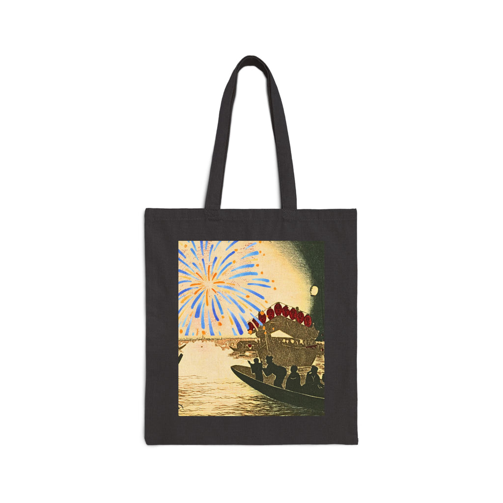 Copy of Cotton Canvas Tote Bag―“Dreamlike Japanese Summer Nights in Traditional Wa Style”