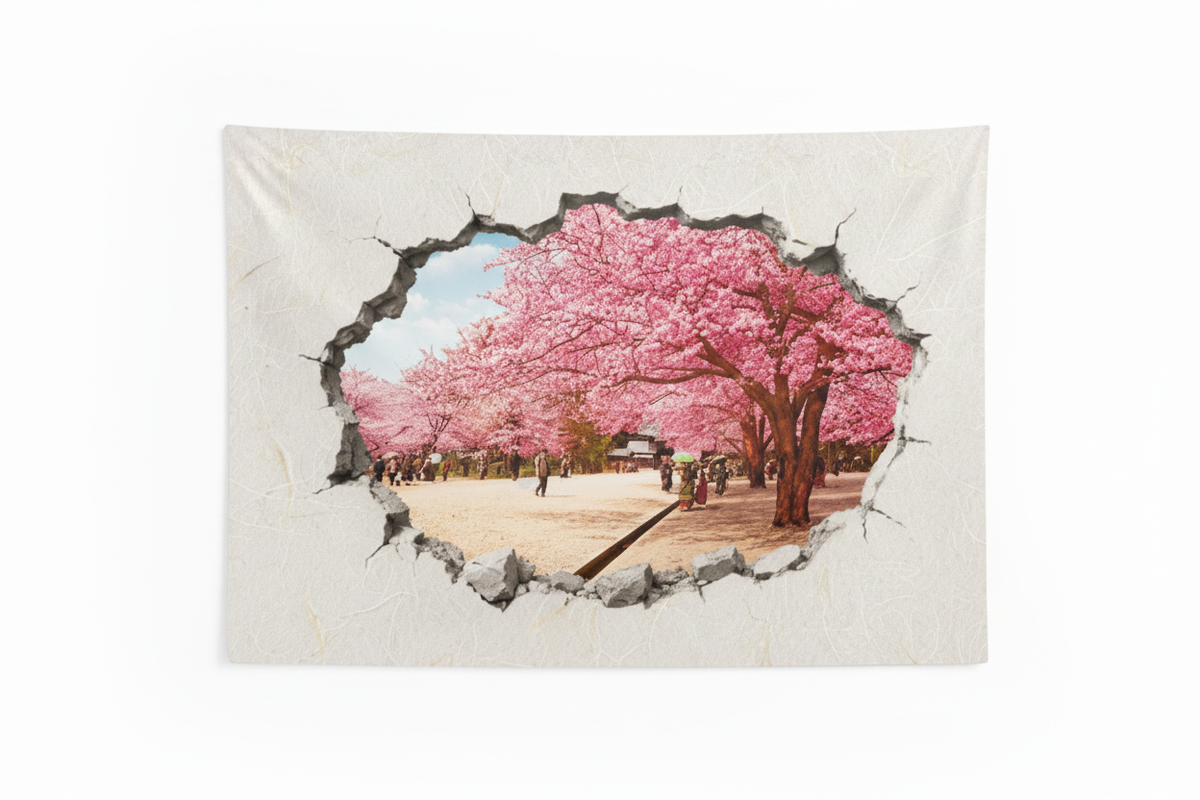 Cherry Blossom Wall Mural – 横向き