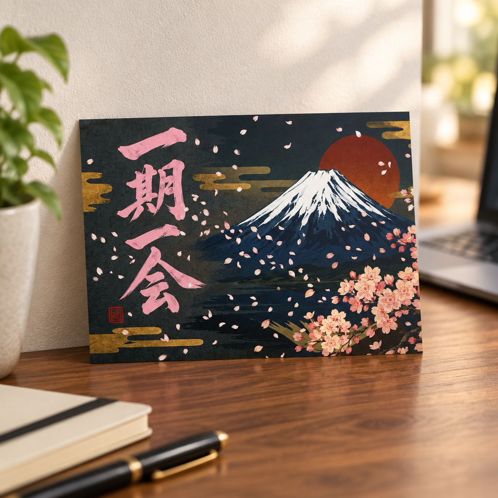 デスクに飾ったアートプリント